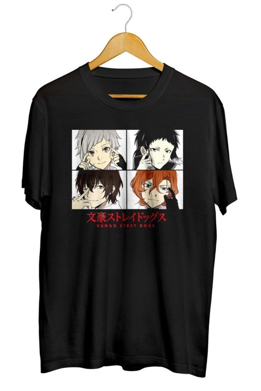 Bungou Stray Dogs Baskılı Unisex Tişört