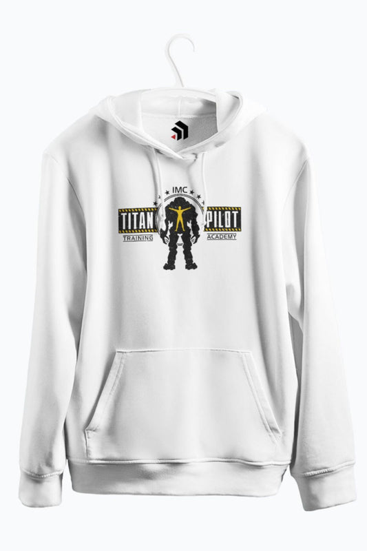 Titan Pilot Training Academy Baskılı Kapşonlu Sweatshirt