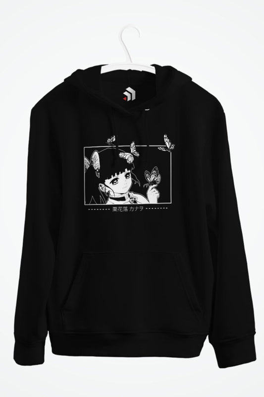 Tsuyuri Kanao Kimetsu No Yaiba Anime Baskılı Kapşonlu Sweatshirt