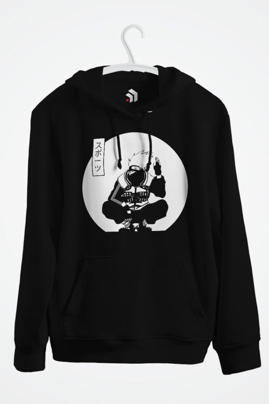 Kakashi Sports Style Anime Baskılı Kapşonlu Sweatshirt
