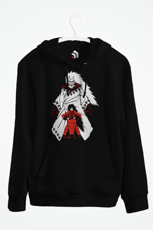 Otsutsuki Anime Baskılı Kapşonlu Sweatshirt
