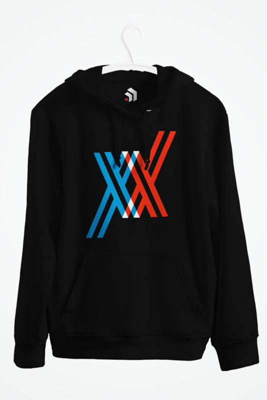 Darling In The Franxx Baskılı Kapşonlu Sweatshirt