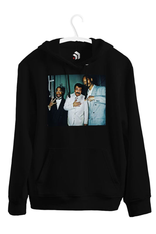 Müslüm Gürses Tupac Ve Snoop Dogg Baskılı Kapşonlu Sweatshirt