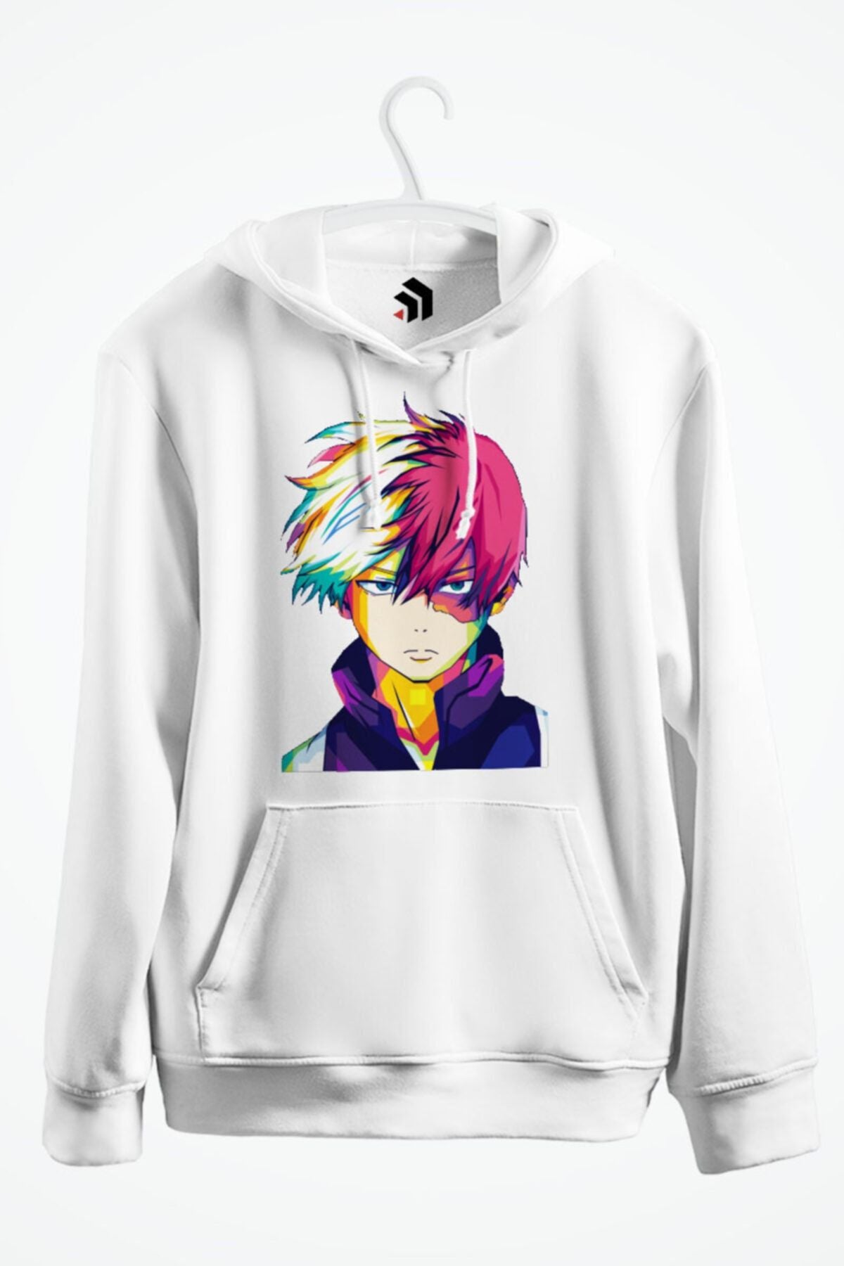 Kadın Baskılı Kapşonlu Sweatshirt