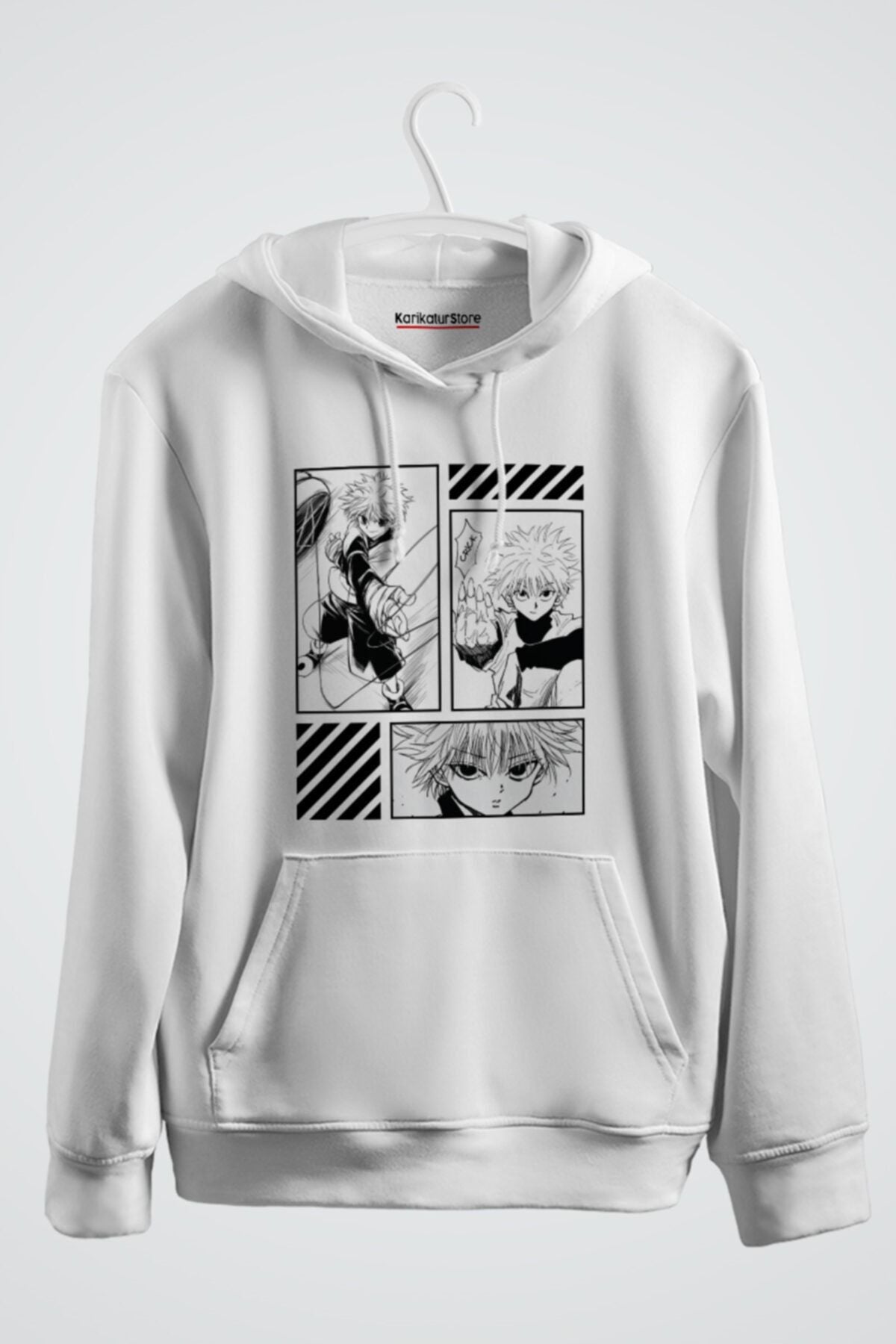 Killua Zoldyck Hunter X Hunter Baskılı Kapşonlu Sweat