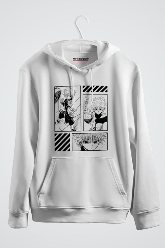 Killua Zoldyck Hunter X Hunter Baskılı Kapşonlu Sweat
