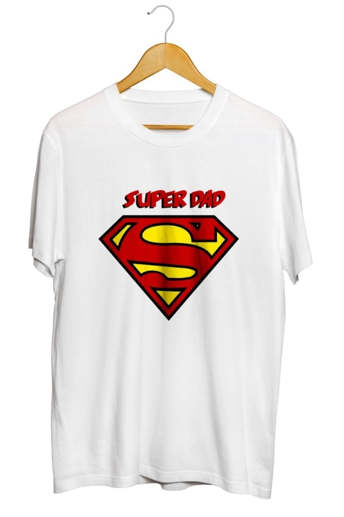 Superman Superdad Babalar Günü Baskılı Unisex Tişört