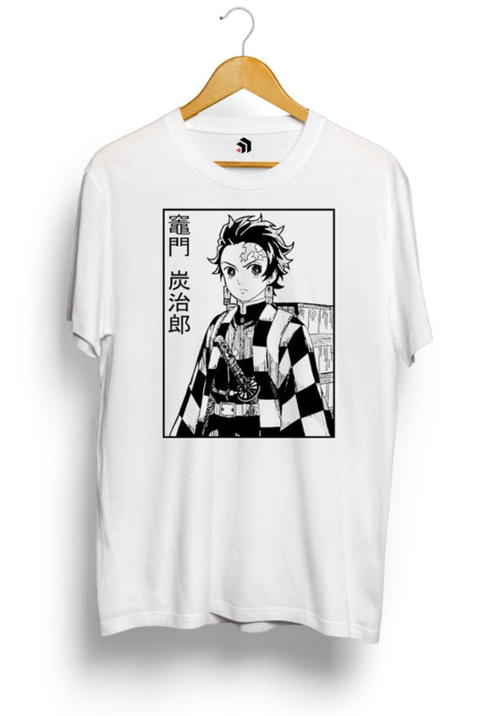 Tanjiro Demon Slayer Kimetsu No Yaiba Anime Baskılı Tişört