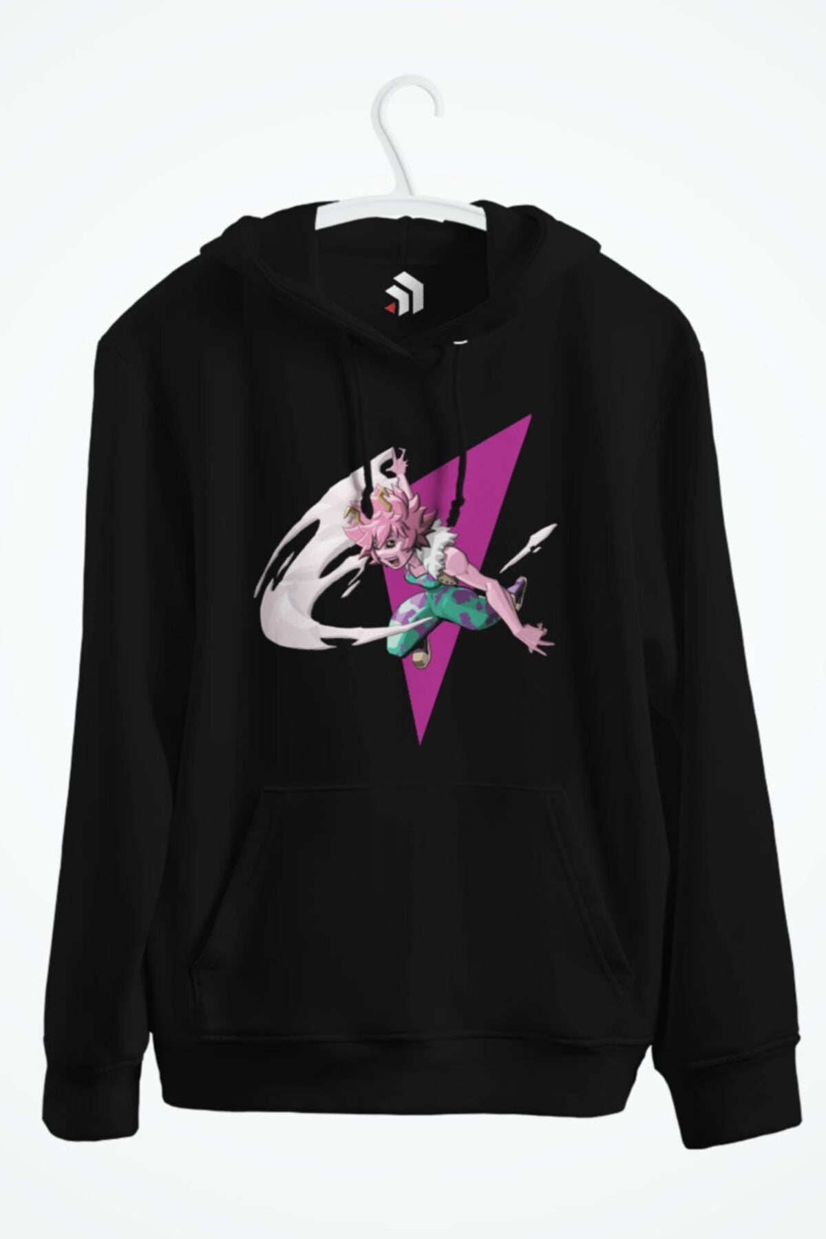 Mina Ashido Anime Baskılı Kapşonlu Sweatshirt