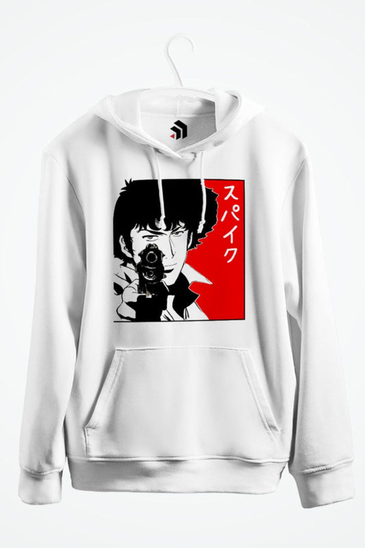 Bang - Spike Spiegel Anime Baskılı Kapşonlu Sweatshirt