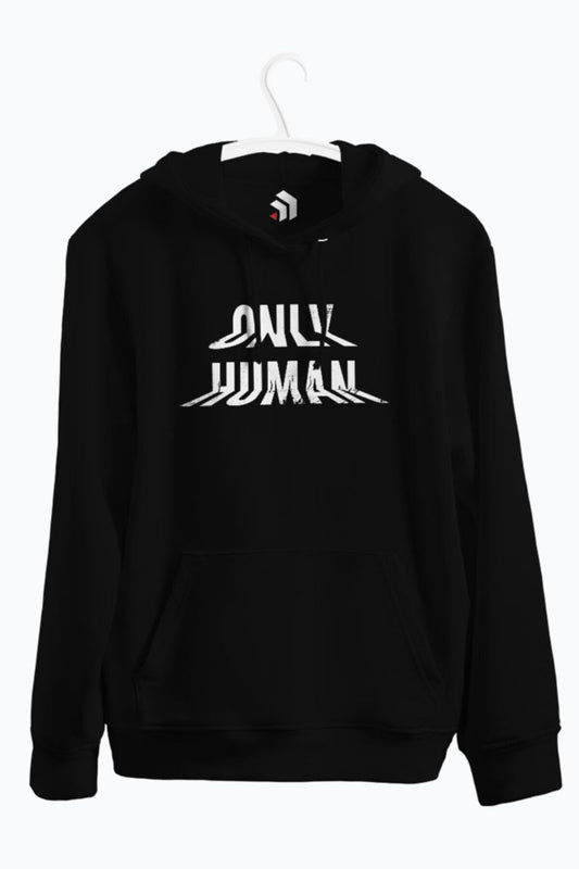 Only Human Baskılı Kapşonlu Sweatshirt