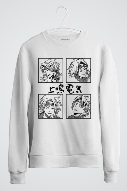 My Hero Academia Denki Kaminari Anime Baskılı Sweatshirt