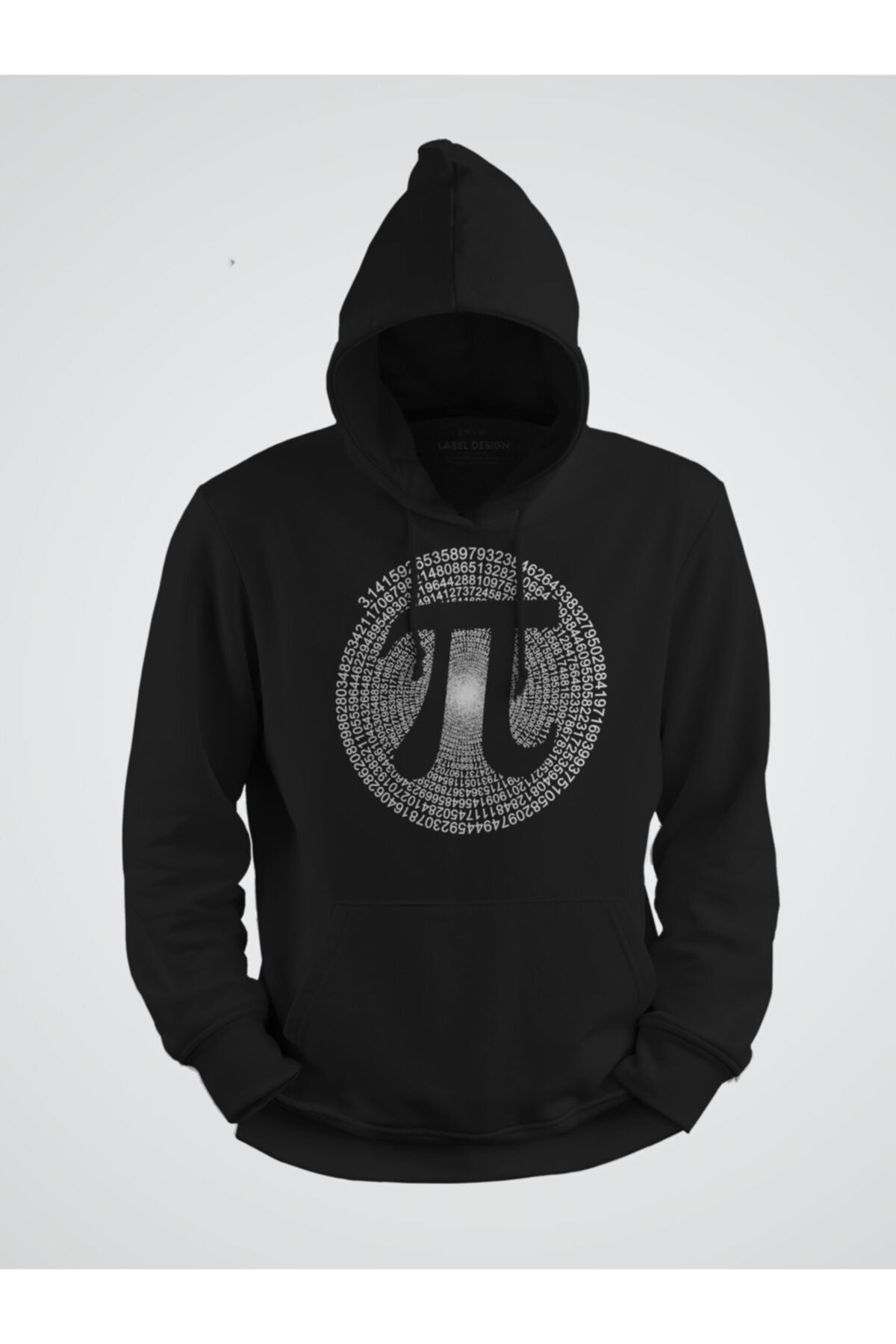 Matematik Bilimi Pi Sayısı Sembol Baskılı Kapşonlu Sweat