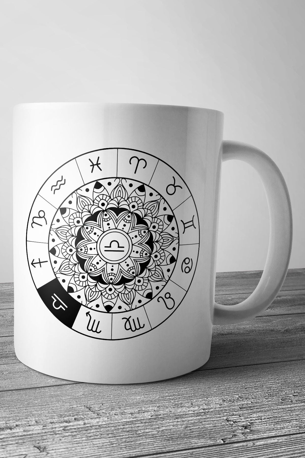 Libra - Terazi Burcu Baskılı Kupa Bardak