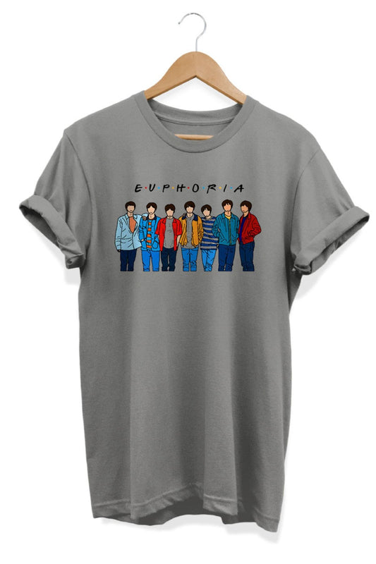 Euphoria - Bts Army Baskılı Oversize Tişört