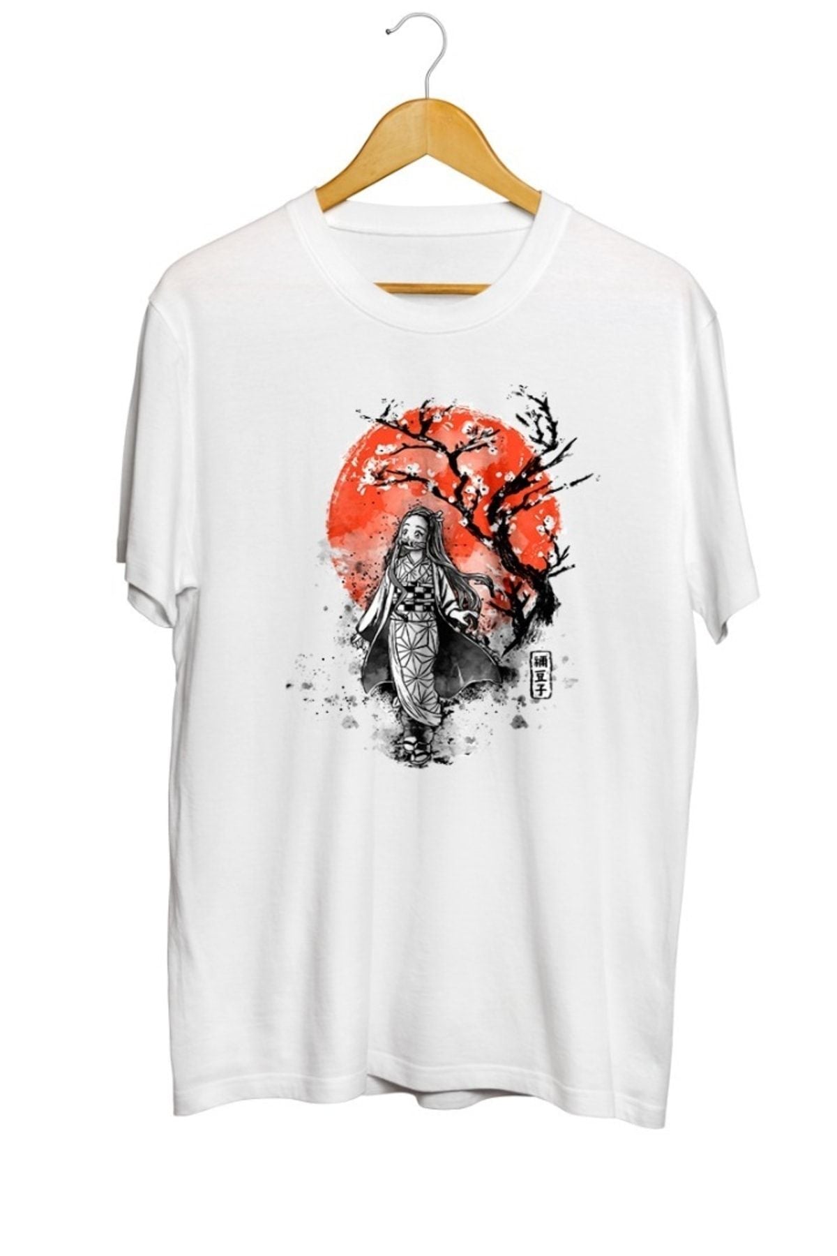 Demon Girl Nezuko Baskılı Unisex Tişört