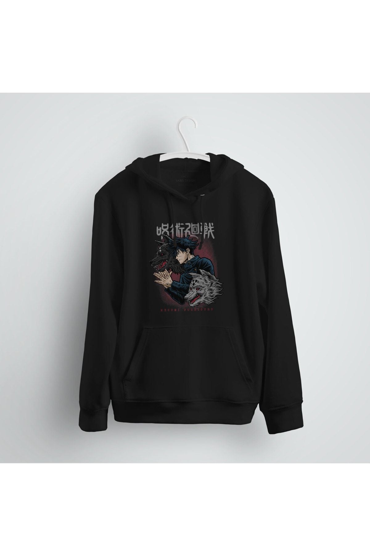 Megumi Fushiguro Jujutsu Kaisen Anime Baskılı Kapşonlu Sweat