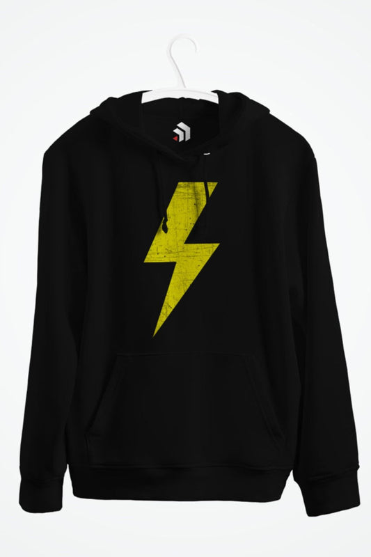 Lightning Baskılı Kapüşonlu Sweatshirt
