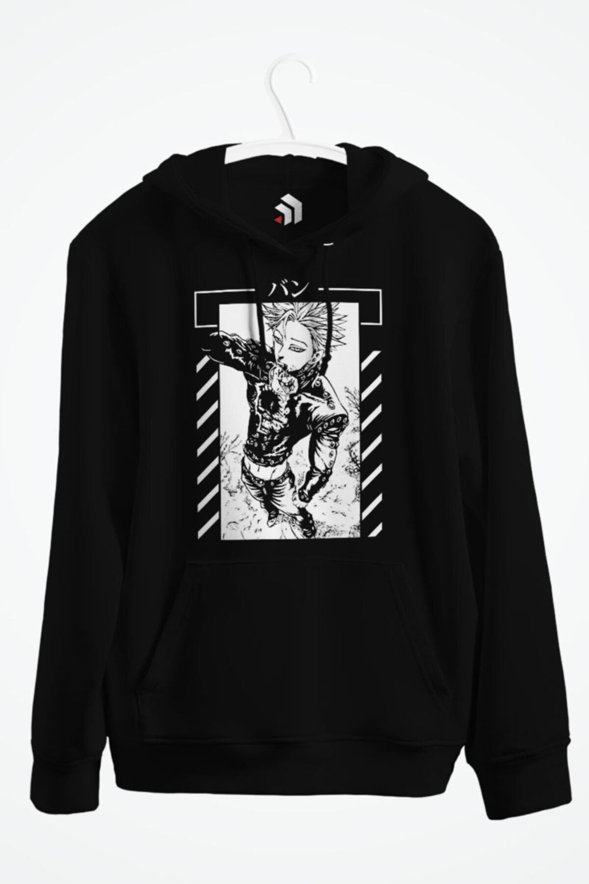 Seven Deadly Sins Anime Ban Greed Baskılı Kapşonlu Sweatshirt