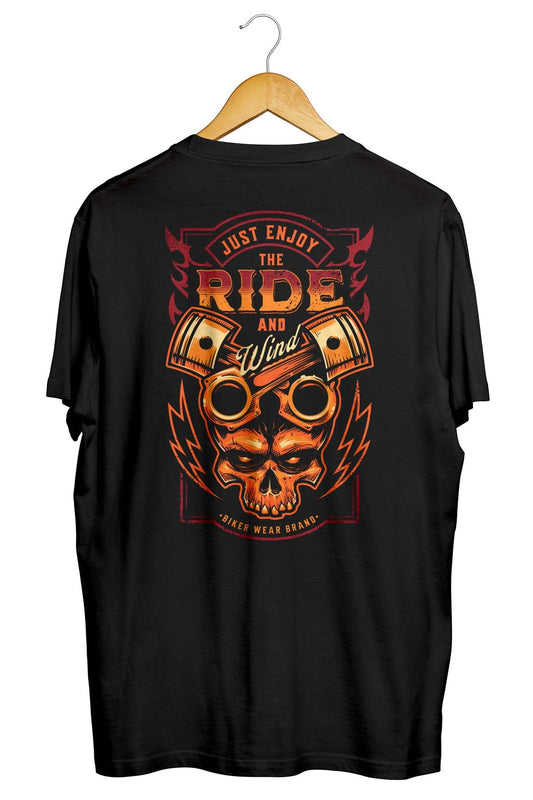 Enjoy The Ride - Sırt Baskılı Unisex Tişört
