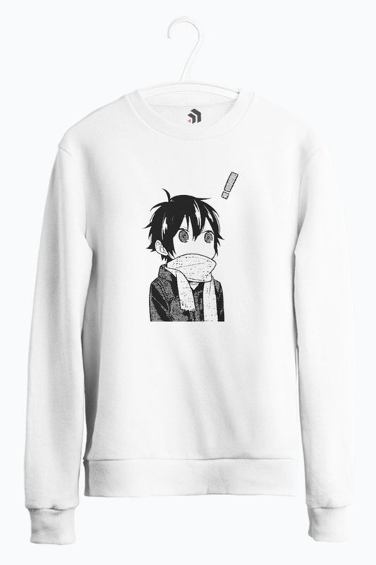 Sad Girl Manga Girls Anime Baskılı Sweatshirt