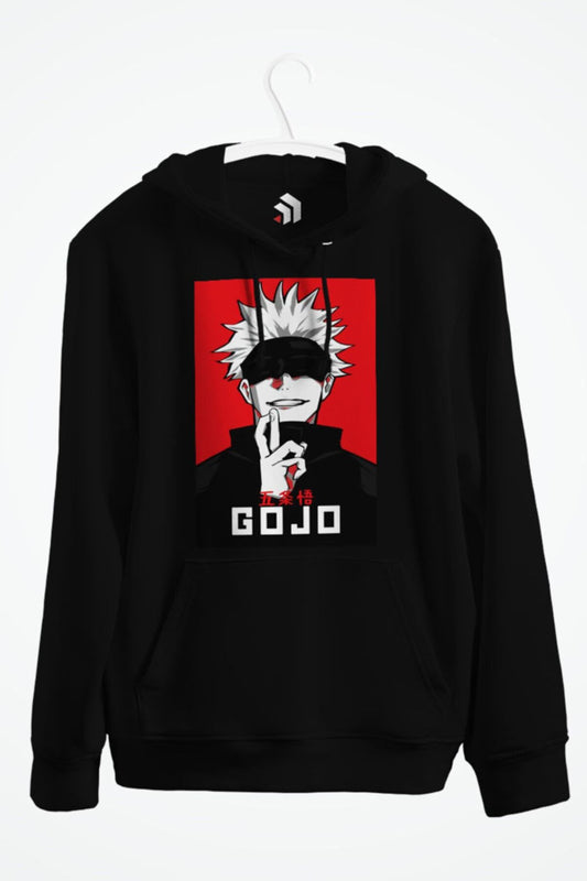 Jujutsu Kaisen Gojo 19 Anime Baskılı Kapşonlu Sweatshirt