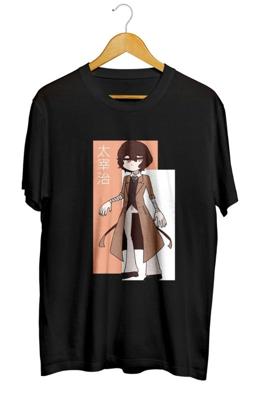 Osamu Dazai - Bungou Stray Dogs Anime Baskılı Unisex Tişört