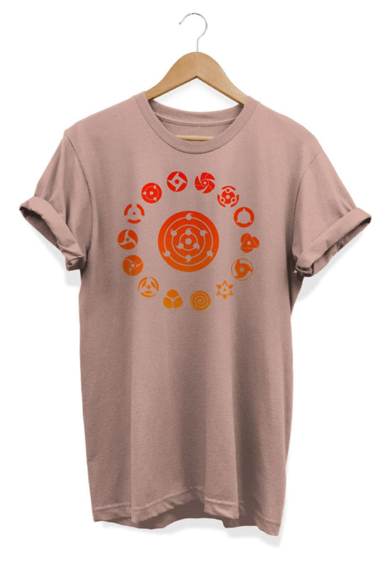 Sharingan Naruto Anime Baskılı Oversize Tişört