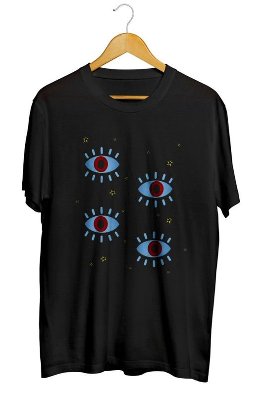 Evil Eye Göz Baskılı Unisex Tişört