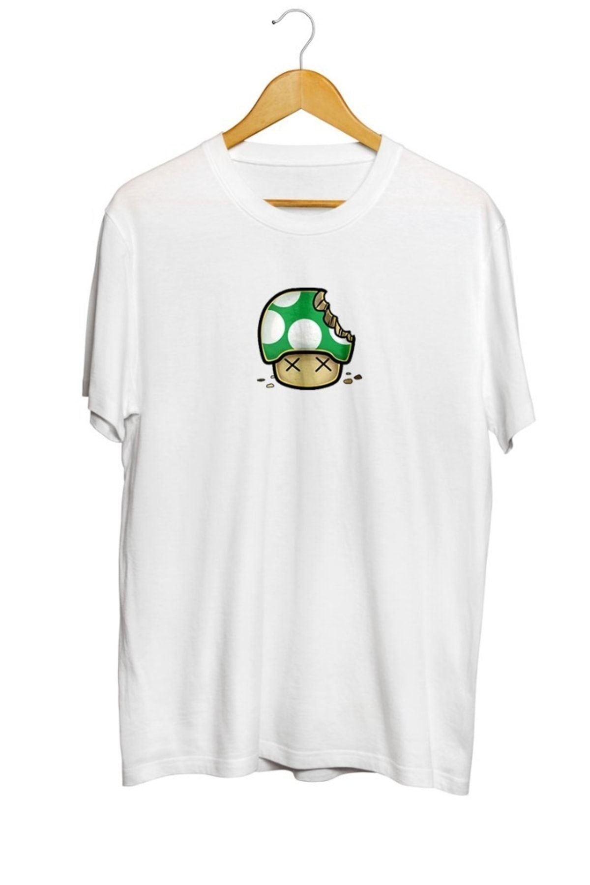 Mario Mushroom Baskılı Unisex Tişört
