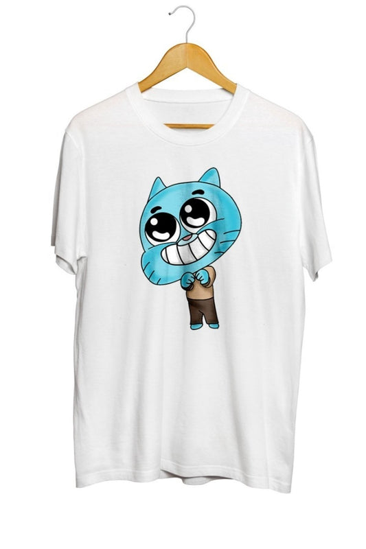 Gumball Chibi Baskılı Unisex Tişört
