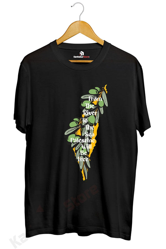 Filistin (palestine) Tasarımlı Baskılı Tişört
