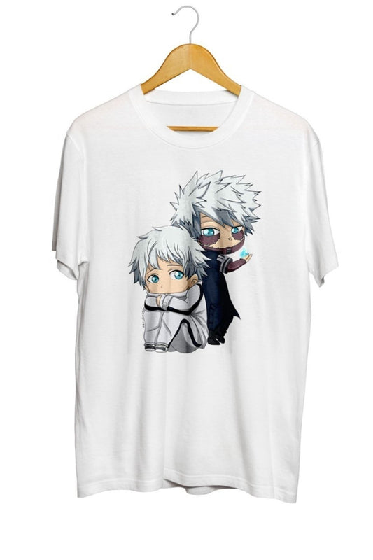 Chibi Touya Todoroki Baskılı Unisex Tişört