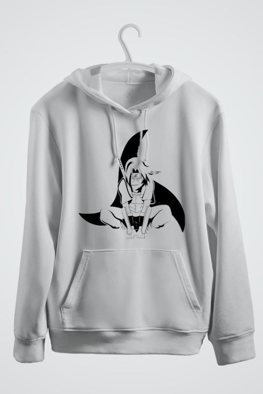 Uchiha Itachi Anime Baskılı Kapşonlu Sweat