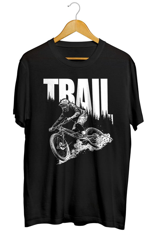 Mountain Bike Trail Riding Baskılı Unisex Tişört