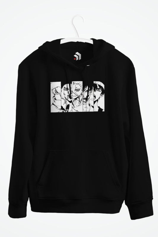 Stone Anime Baskılı Kapşonlu Sweatshirt