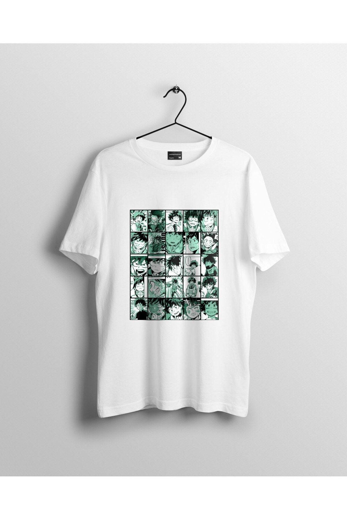 Midoriya Izuku Collage My Hero Academia Anime Tişört
