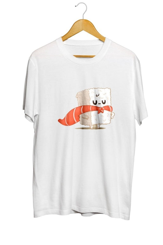 Superman Sushi Baskılı Unisex Tişört