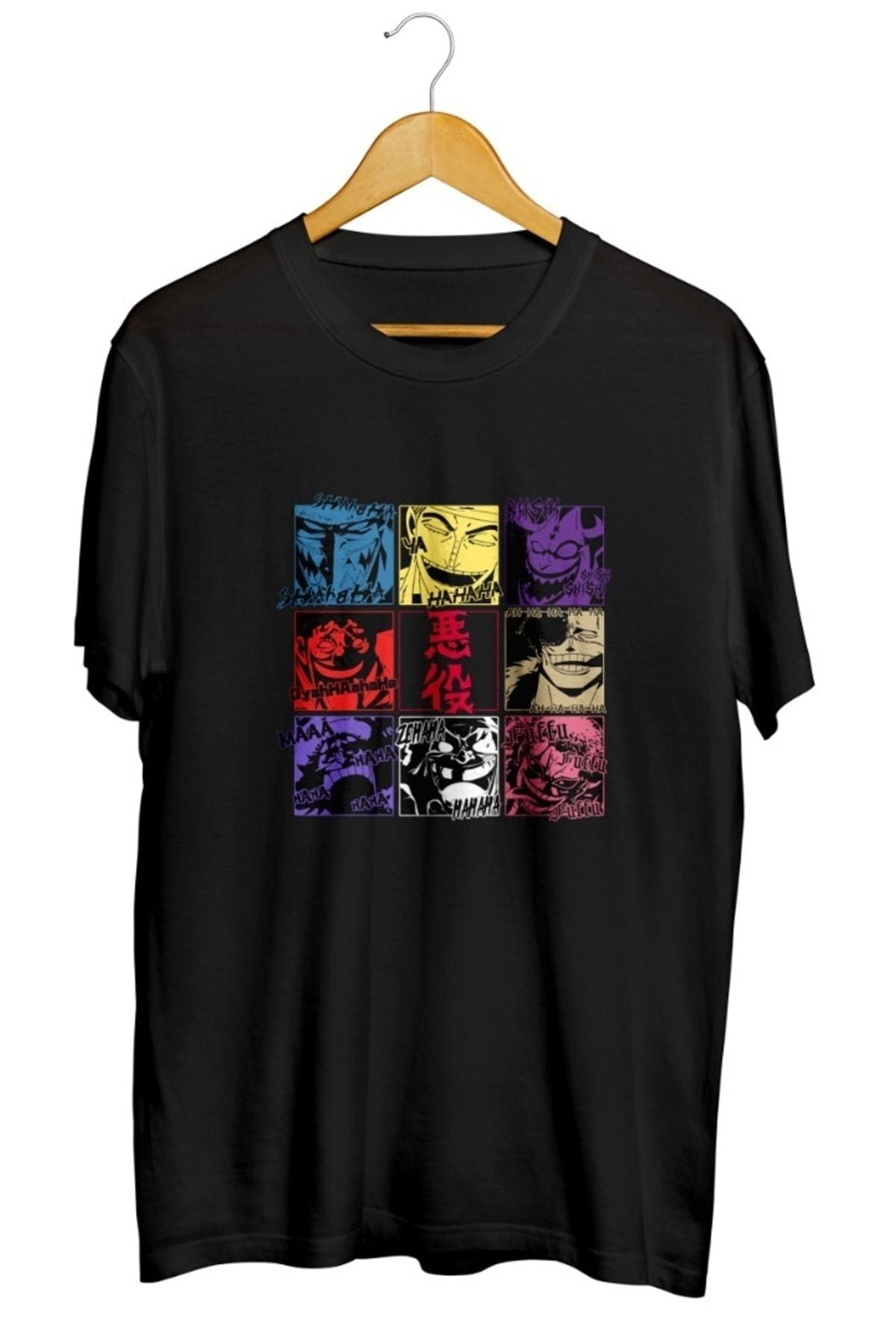 Villainous Laughter Anime Baskılı Unisex Tişört