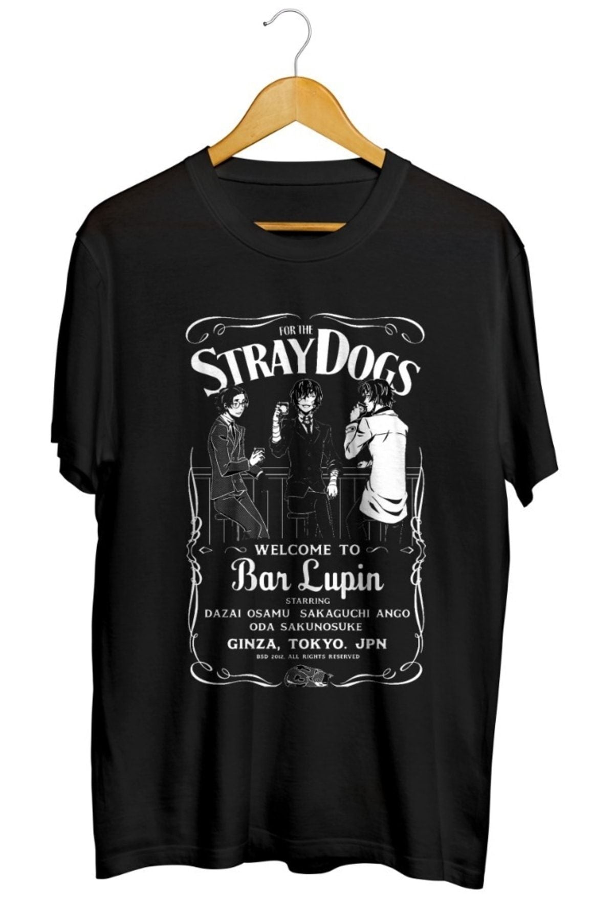 Oda, Dazaı And Ango - Bungou Stray Dogs Anime Baskılı Unisex Tişört