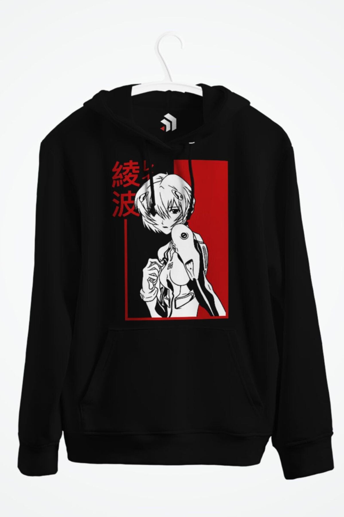Rei Ayanami Neon Genesis Evangelion Anime Baskılı Kapşonlu Sweatshirt