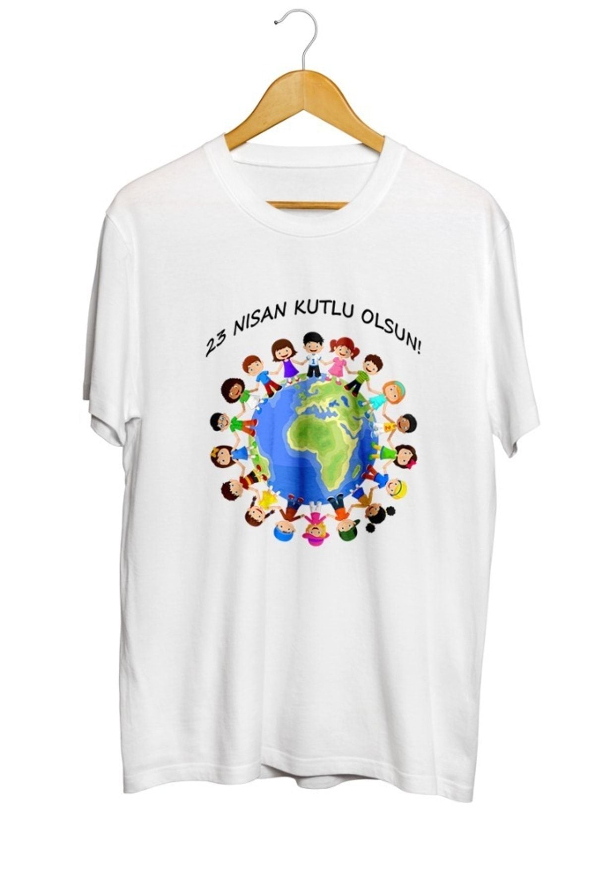 23 Nisan Kutlu Olsun Baskılı Unisex Tişört
