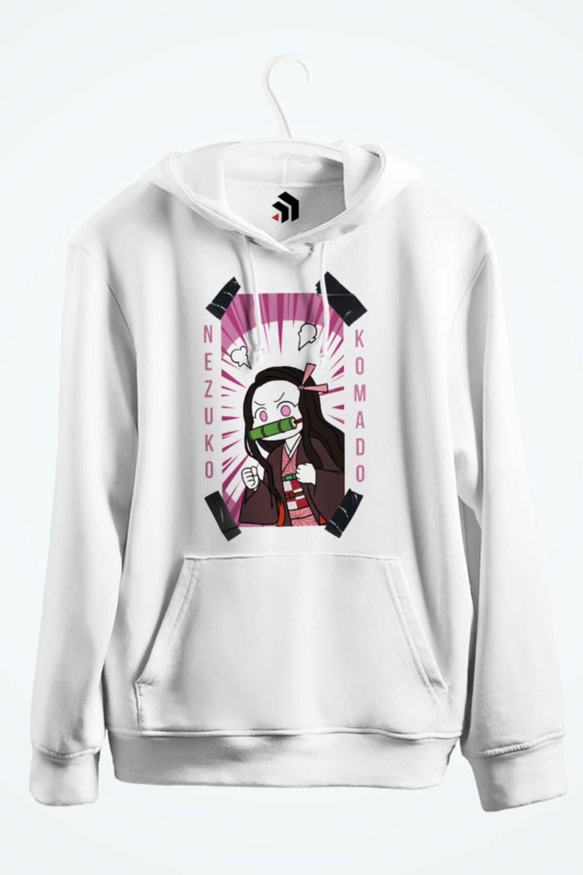 Nezuko Komado | Cute Girl Anime Baskılı Kapşonlu Sweatshirt
