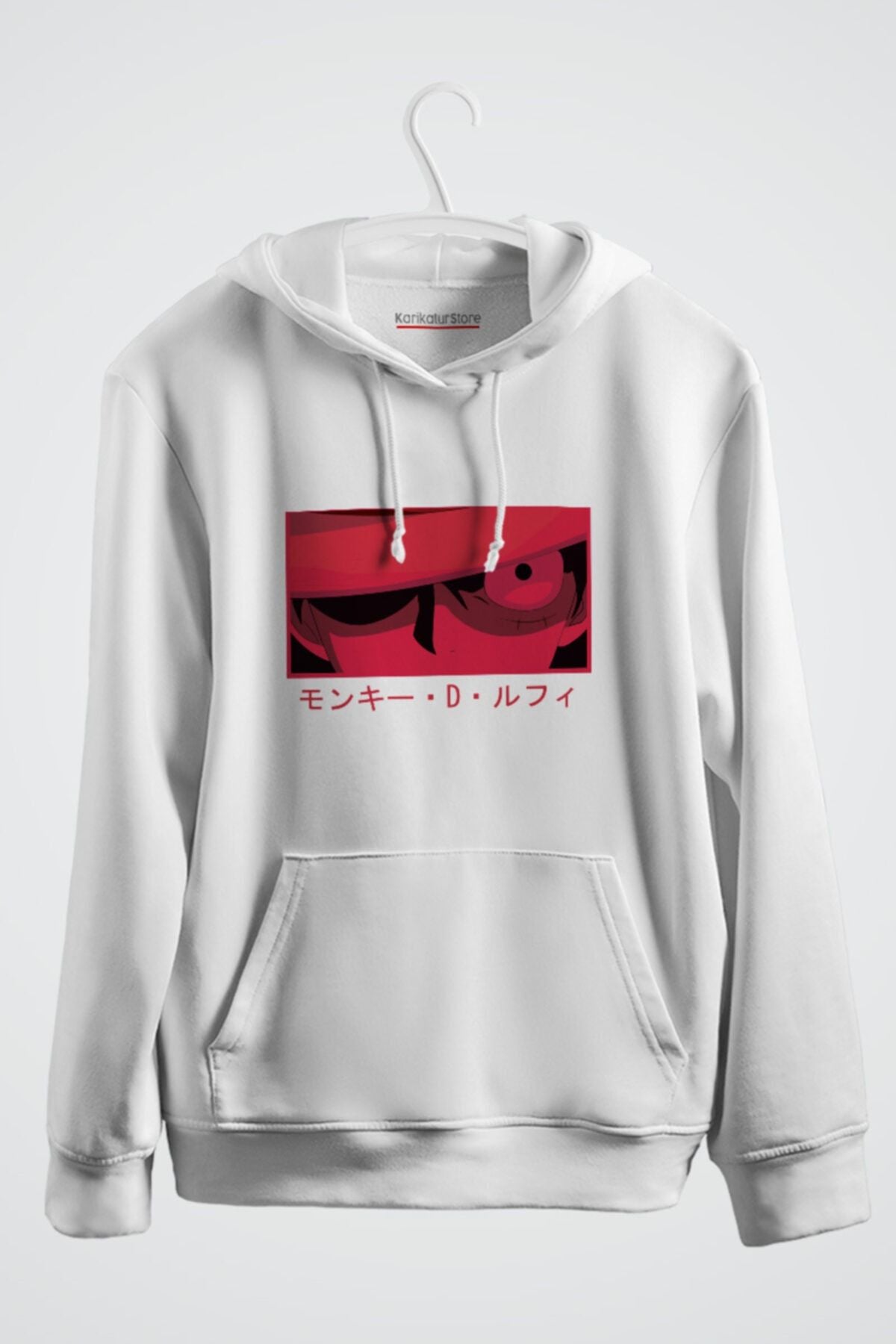 Monkey D Luffy One Piece Anime Baskılı Kapşonlu Sweat