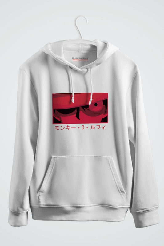 Monkey D Luffy One Piece Anime Baskılı Kapşonlu Sweat