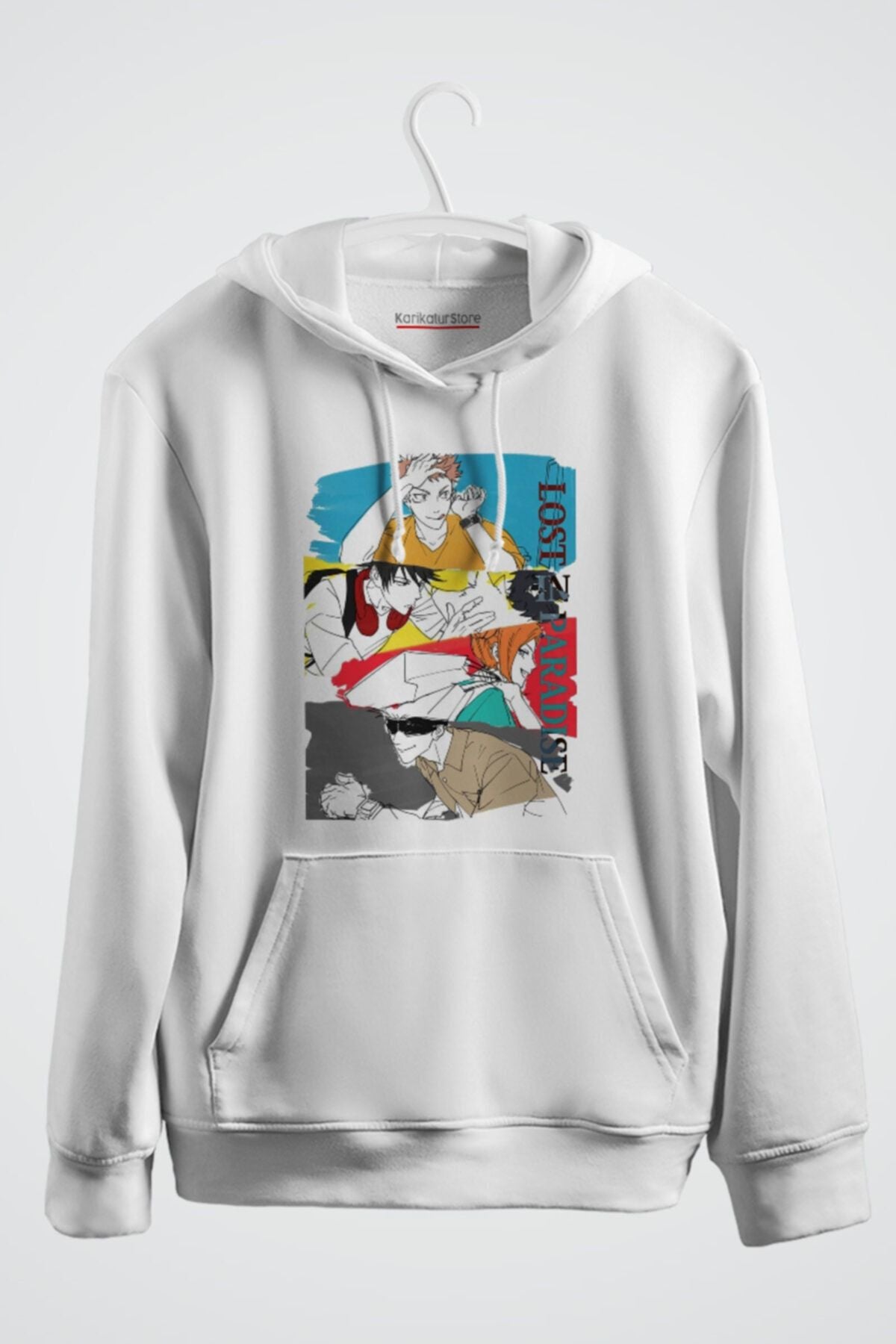 Jujutsu Kaisen Lost In Paradise Anime Baskılı Kapşonlu Sweat