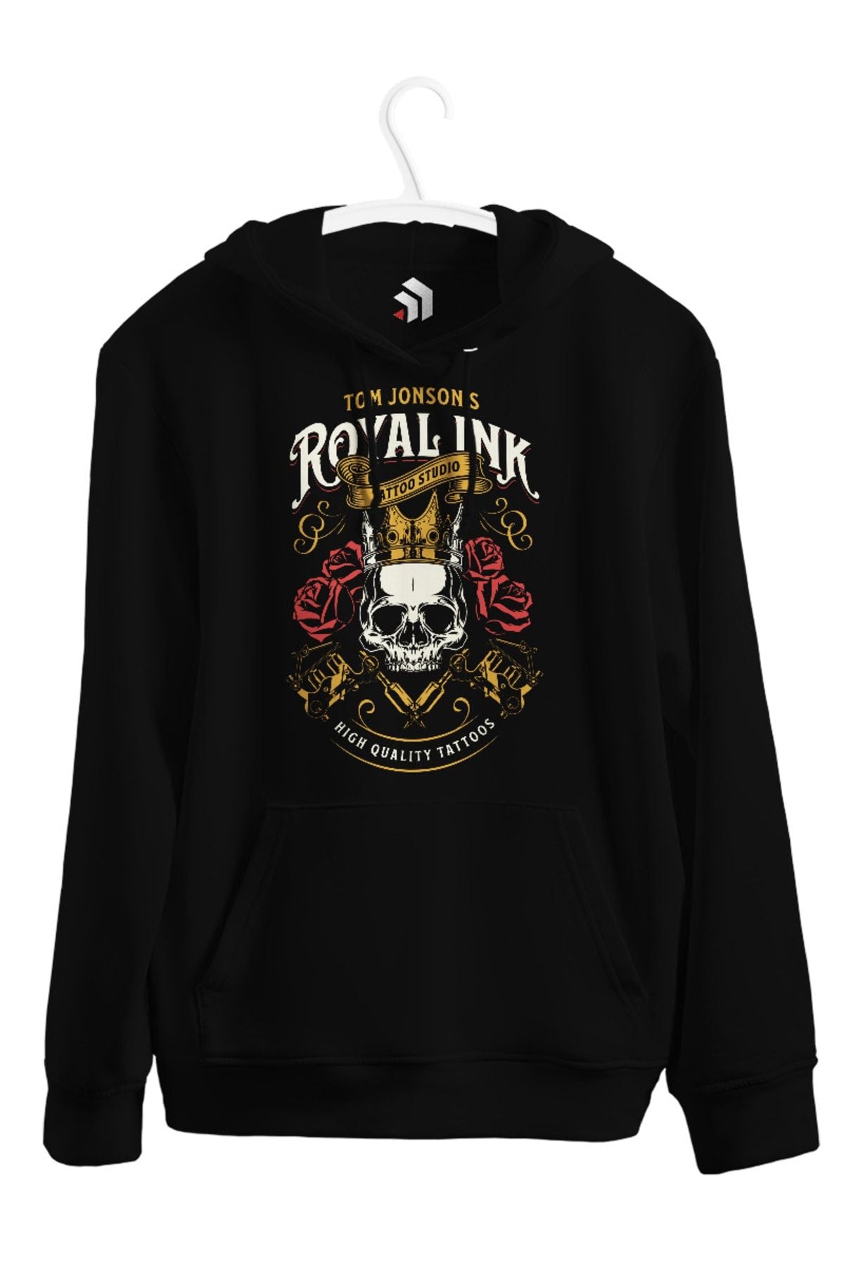 Royal Ink Baskılı Unisex Kapşonlu