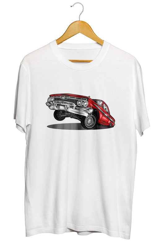 Low Classic Araba Baskılı Unisex Tişört