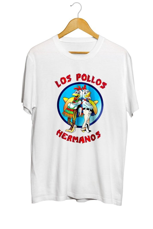 Los Pollos Hermanos Breaking Bad Baskılı Unisex Tişört