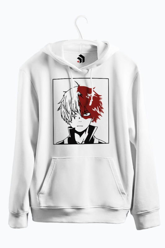 Todoroki | My Hero Academia Anime Baskılı Kapşonlu Sweatshirt